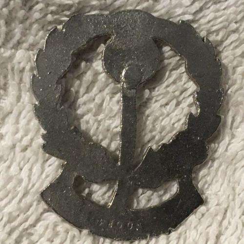 Rugby Small Metal Plaque Scotland