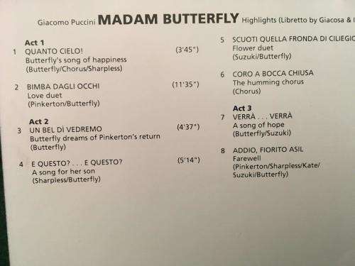 CD - Discovering Opera - Madam Butterfly