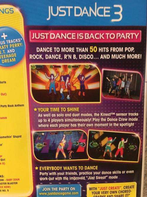 Xbox 360 - Kinect Dance Bundlen (No2) -  3 Games - See description (Requires Kinect Sensor)