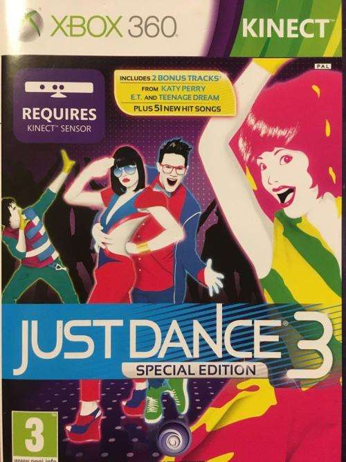 Xbox 360 - Kinect Sensor + Two Games Bundle (Just Dance 3 & Sports Season 1)