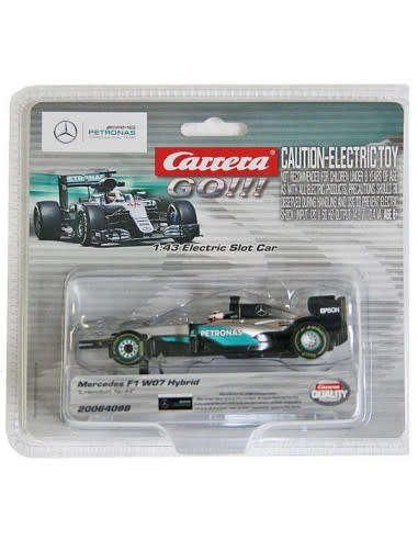 Carrera Go - Mercedes F1 W07 Hybrid "L.Hamilton, no 44"- 1:43 Scale (New)