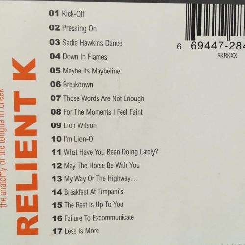 CD - Relient K - The Anatomy of the tongue in cheek