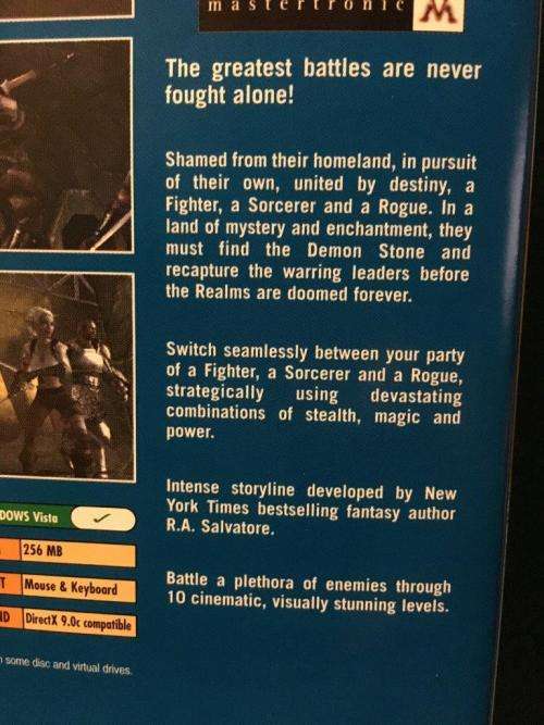 PC - Forgotten Realms Demon Stone (Sold Out Software)