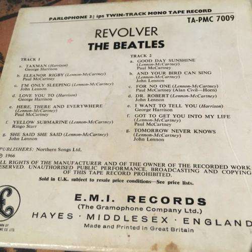Reel To Reel - The Beatles Revolver (incrrect top lid)