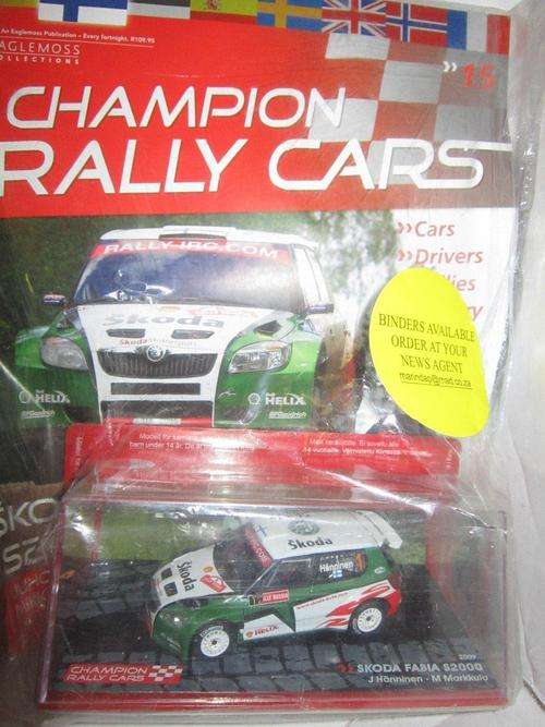 Skoda Fabia S2000 Champion Rally Cars issue 15 c/w book original packaging