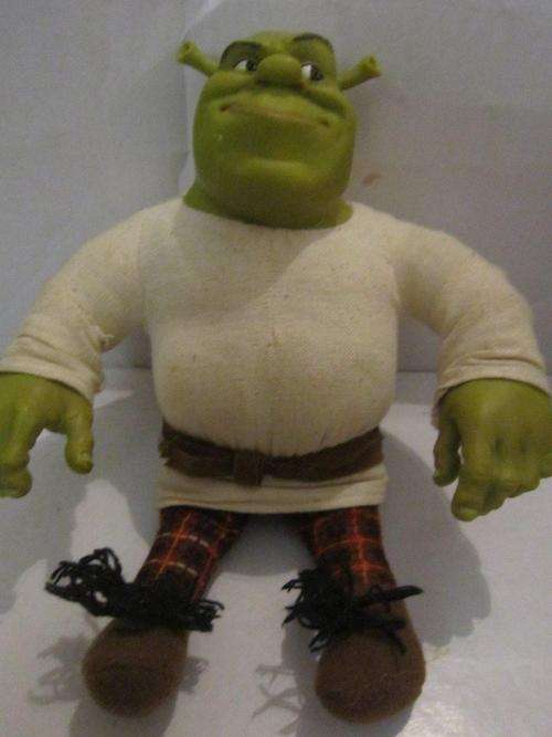shrek - shrek 2 for Dreamworks +-22cm Rubber head and hands - soft body