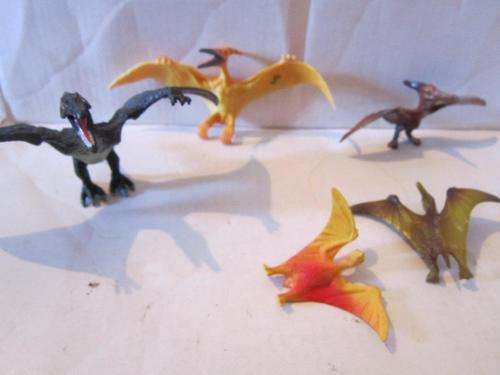 Job Lot of Teradactils rubber and plastic x 5