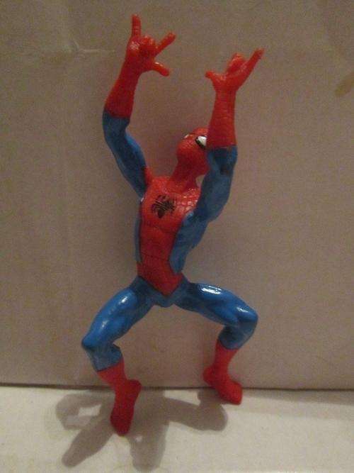 Static Spiderman crawling +-11cm hard rubber