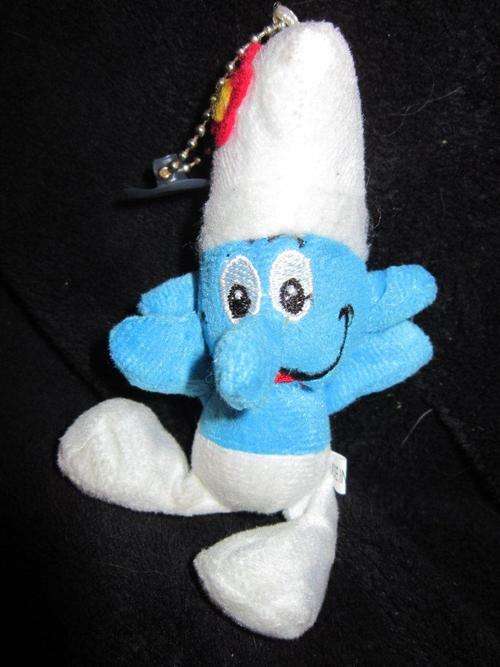 Smurf With sucker attachment +-14cm