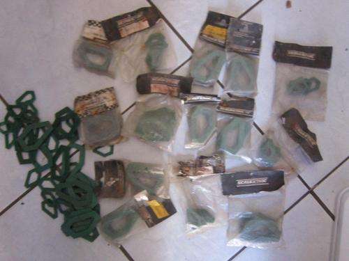 Job Lot Vintage Scalextric  Banking supports - some still in packets