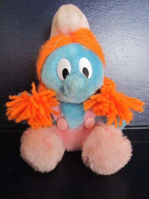 Smurfette Smurf - Label has been cut - 18cm