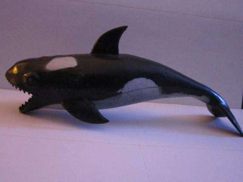 Large Rubber Orca Whale - +-21cm