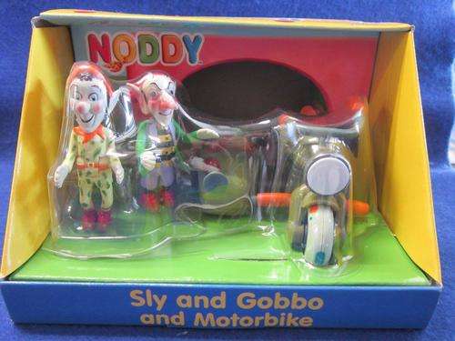 Noddy - Sly and Gobo and Motorbike - Golden Bear +-10cm