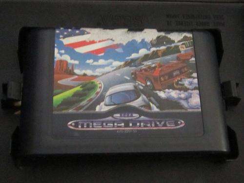 Sega Mega Drive Car Game Cartridge and case