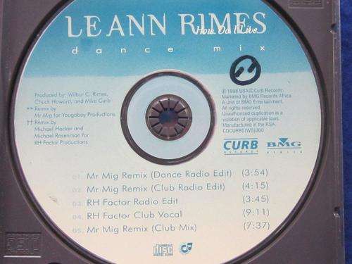 CD - Leann Rimes - How do I live dance mix