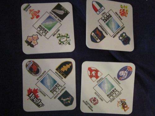Rugby World Cup 1995 Beer Mats 4 in a packet