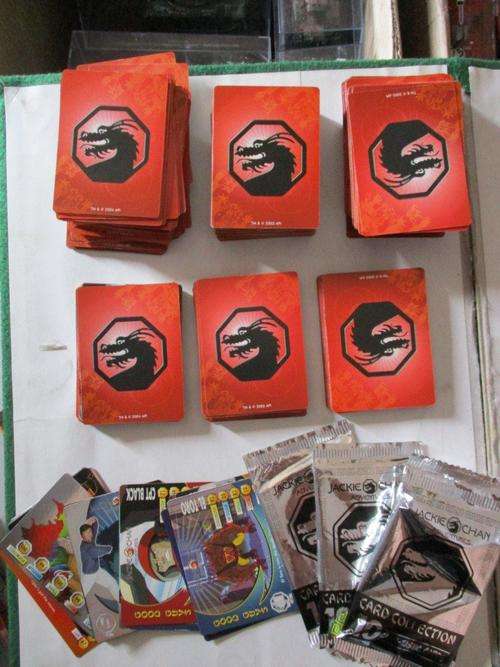 Large Job Lot of Jackie Chan Trading Cards (335 Cards + 4 Unopened packs) 2003-2006