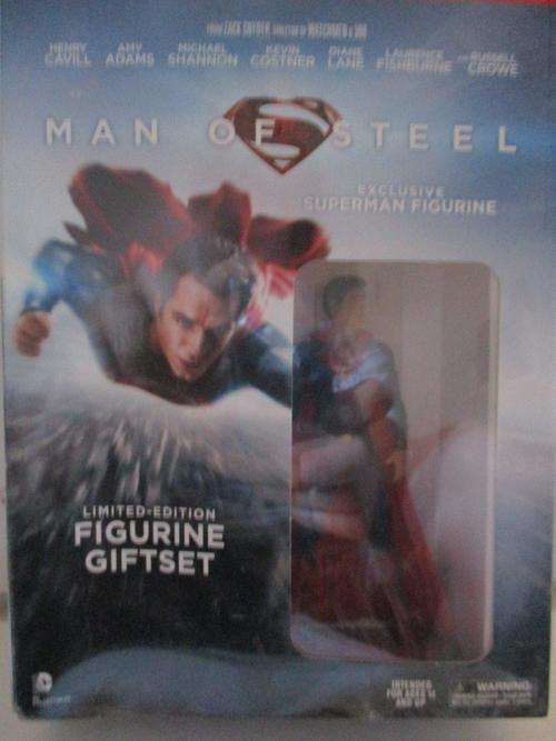 Superman Man of Steel - Limited Edition Figurine Gift Set includes DVD - (New Sealed)