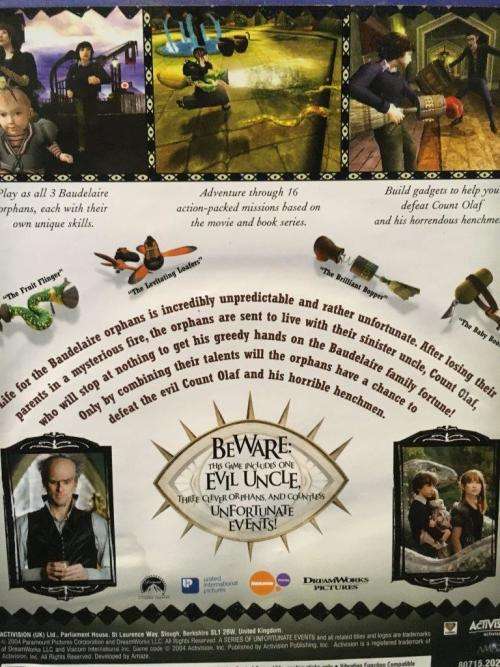 PS2 - Lemony Snicket's - A Series Of Unfortunate Events