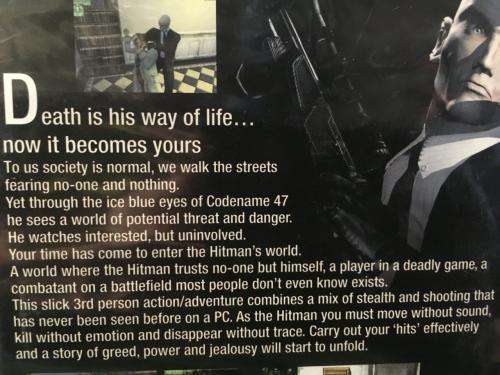 PC - Hitman Codename 47 (New Sealed)