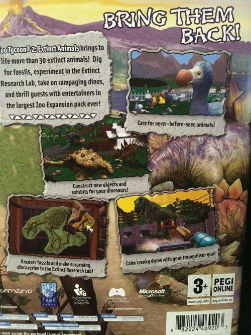 PC - Zoo Tycoon 2 - Extinct Animals Expansion Pack