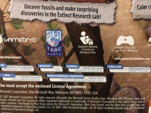 PC - Zoo Tycoon 2 - Extinct Animals Expansion Pack