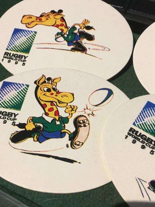 Rugby World Cup 1995 Beer Mats 6 in a packet