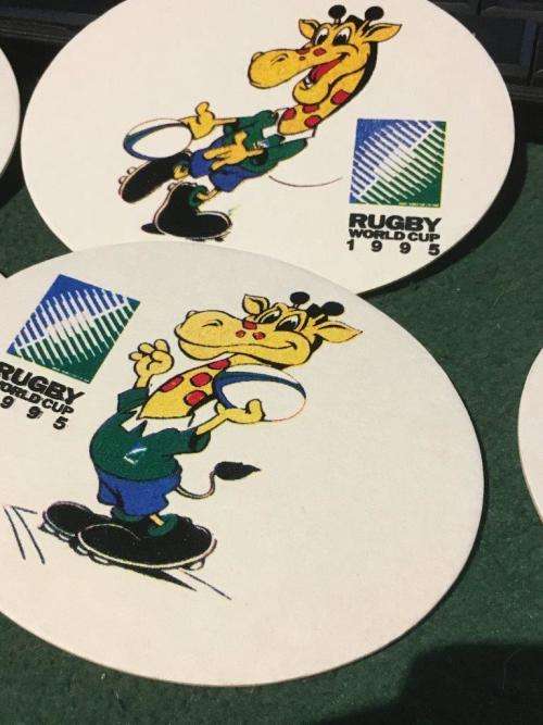 Rugby World Cup 1995 Beer Mats 6 in a packet