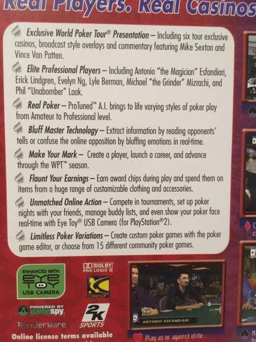 PS2 - World Poker Tour