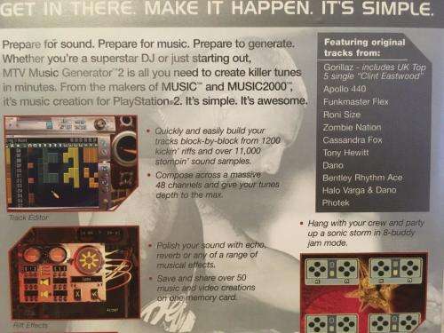 PS2 - MTV Music Generator 2