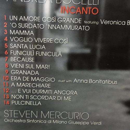 CD - Andrea Bocelli - Incanto