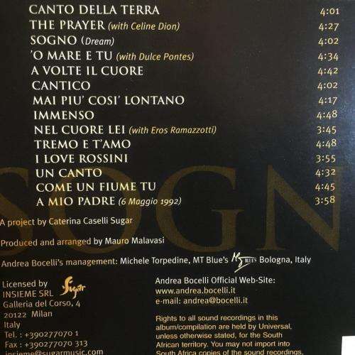 CD - Andrea Bocelli - Sogno