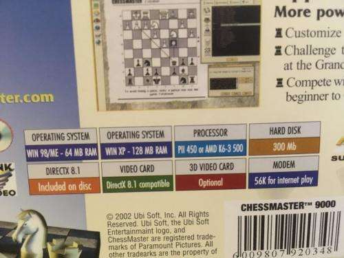 PC - Chessmaster 9000 (windows 95/98)