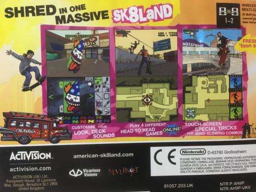Nintendo DS - Tony Hawk's American Sk8land