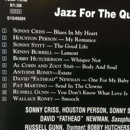 CD - Jazz For The Quiet Times