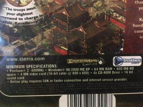 PC - Emperor Rise of the Middle Kingdom - Gold Label (New Sealed)