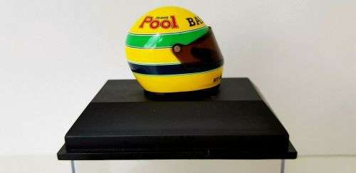 Mini Champs - Miniature Ayrton Senna Replica Helmet 1983 - 1:8 Scale