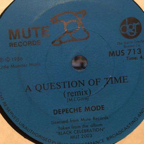 Seven Single - Depeche Mode - A Question of Time (Remix) / Black Celebration (Live)(SA Pressing)