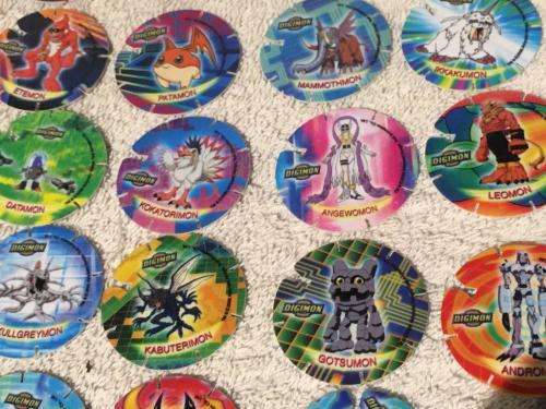 Joblot  34 Digimon tazos from 1998 as new