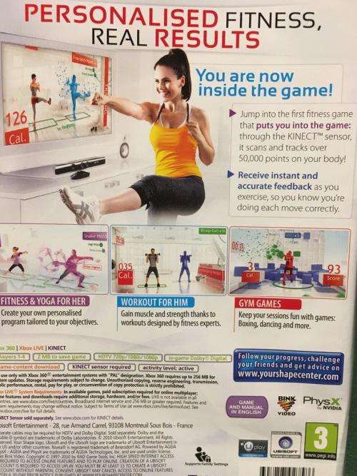 Xbox 360 - Your Shape Fitness Evolved (Requires Kinect Sensor)