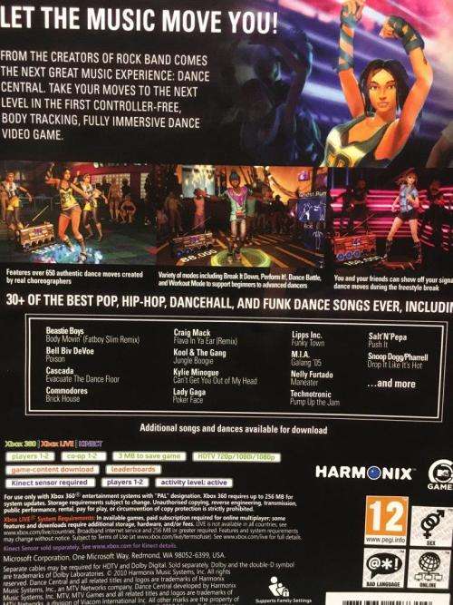 Xbox 360 - Dance Central (Requires Kinect Sensor)