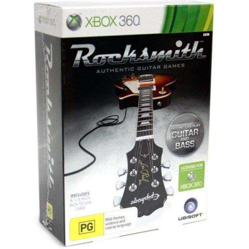 Xbox 360 - Rocksmith Includes Rocksmith Real Tone Cable (As new)