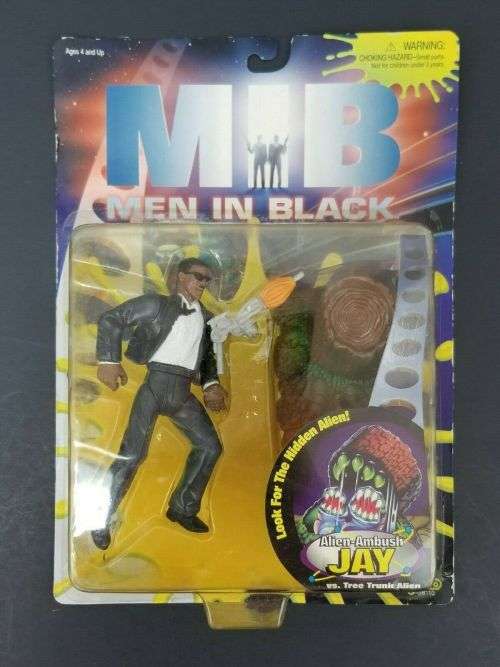 MIB Men In Black - Alien-Ambush Jay vs Tree Trunk Alien- Galoob - 1997 5 Inch