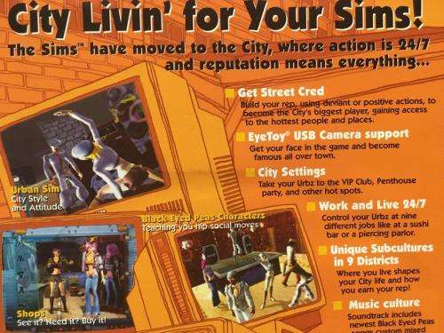 PS2 - The Urbz Sims In The City