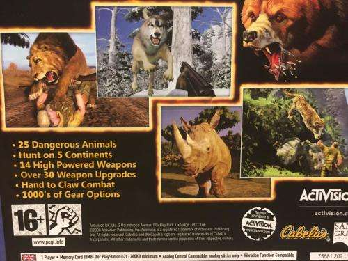 PS2 - Cabela`s Dangerous Adventures