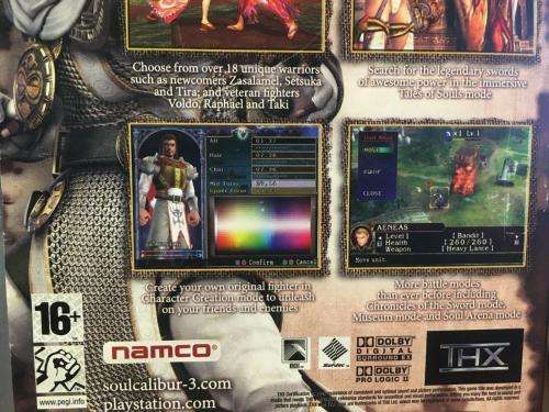 PS2 - Soulcalibur III - Platinum (see description)