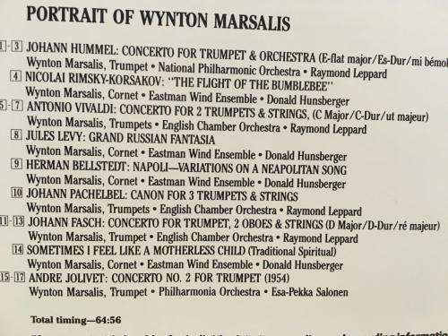 CD - Wynton Marsalis - Portrait