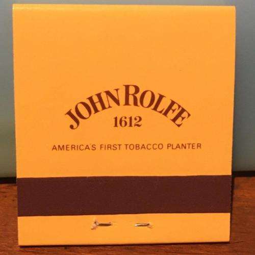 Matchbook - John Rolfe 1612 Tasteful Sunripe Tobaccos  (NOS) (Unused)