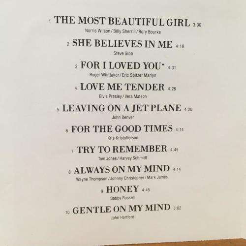 CD - Roger Whittaker - Best Loved Ballads Volume One