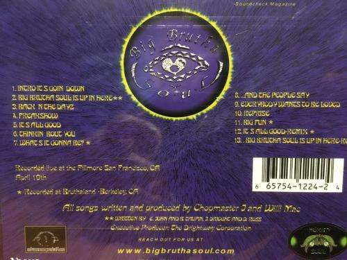 CD - Big Brotha Soul & The Bros. of Invention - Live At The Fillmore (New Sealed)